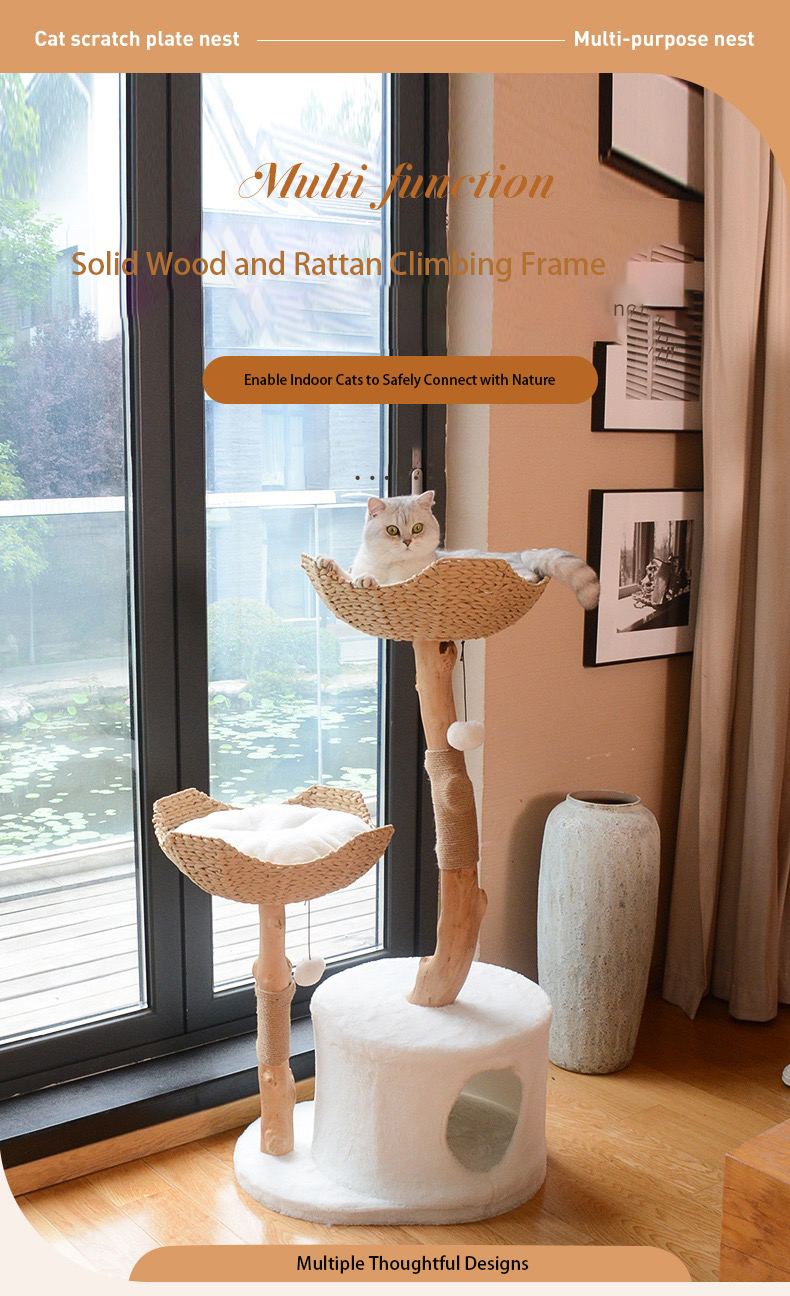 Rattan Cat Tree