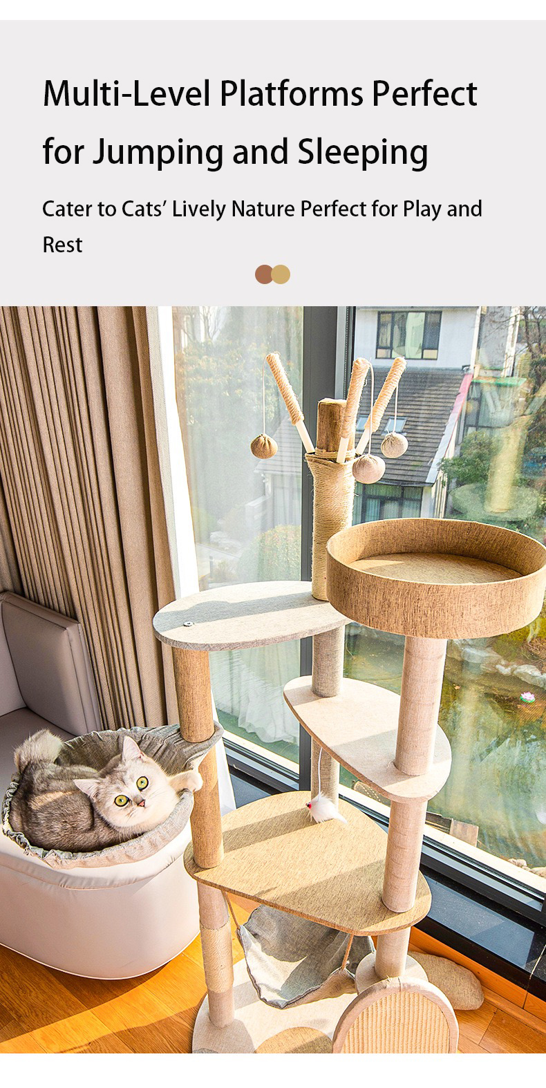 Multi-Level Platforms Cat Tree